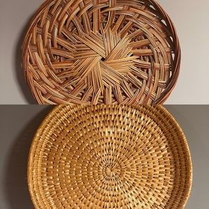 Two Vintage Wall Baskets Boho Style 🧺